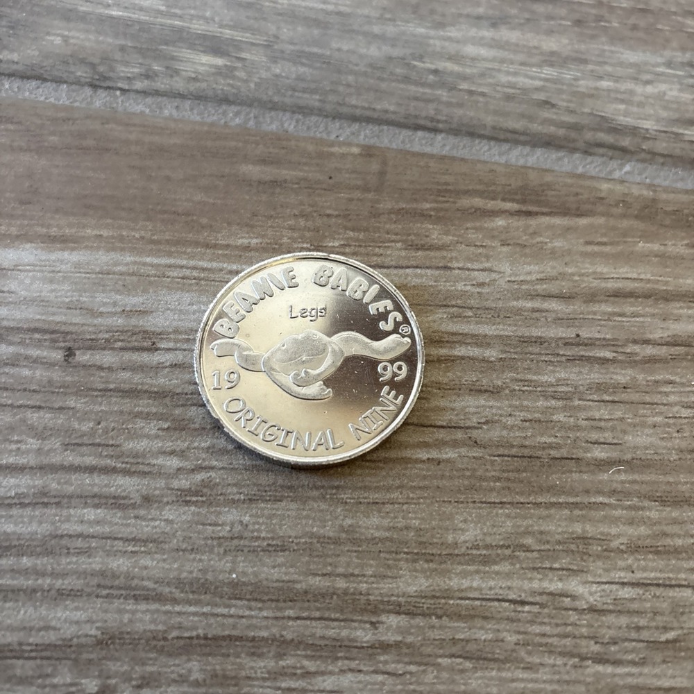 1999 TY Beanie Babies Official Club‎ COLLECTABLE COIN Silver SPOT Original Nine